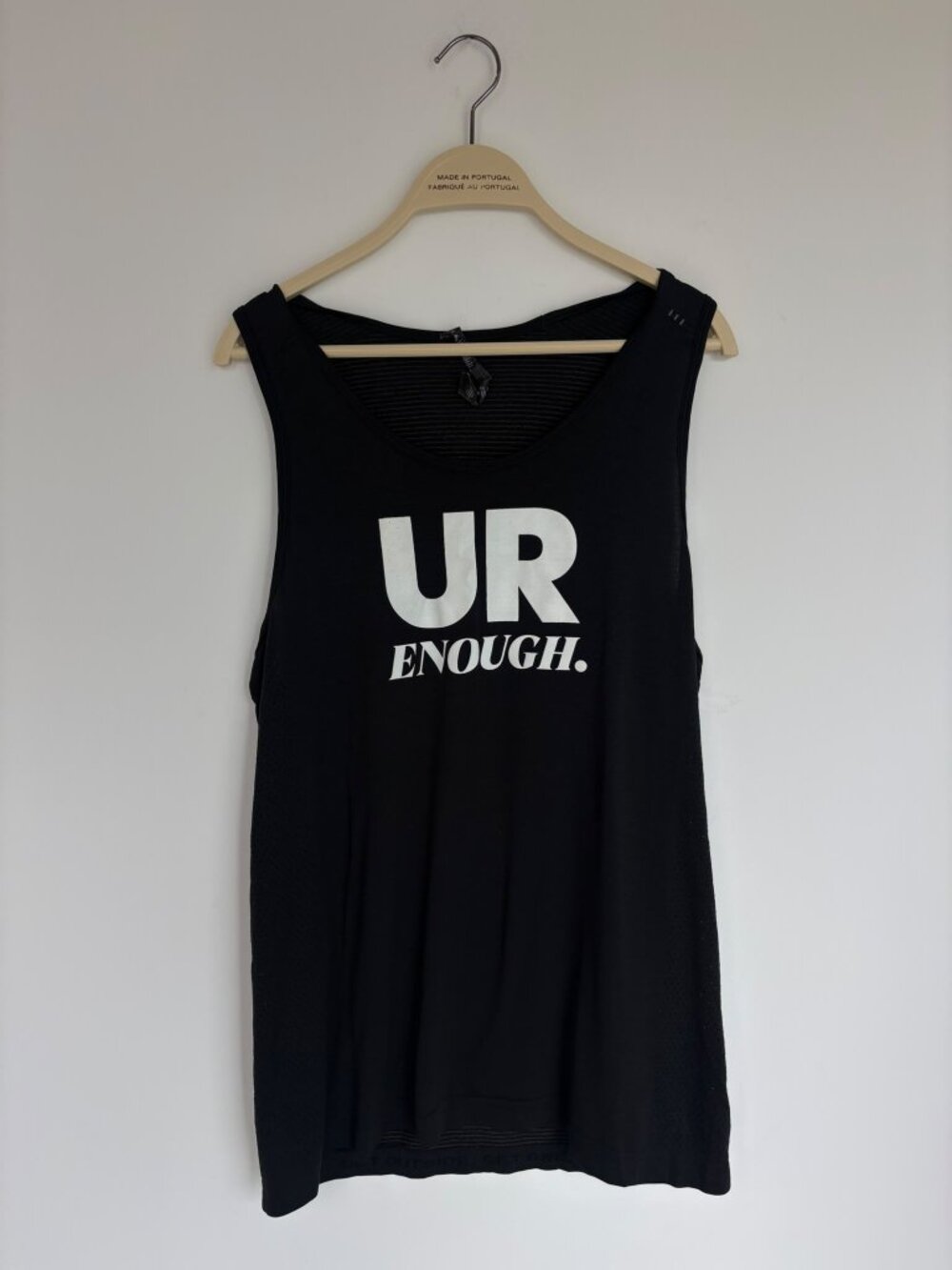 Lululemon Black “UR Enough” Mesh Workout Tank Top – Size M